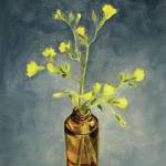 Amanda Kellys Flowers for Annie is one of the pieces in Fun with 5x7 show at the Homer Council on the Arts, on display through Dec. 17, 2020, at the gallery in Homer, Alaska. (Photo by Michael Armstrong/Homer News)
