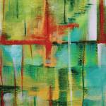 J. Piotreck Pawlikowskis Abstract in the Fun with 5x7 show at the Homer Council on the Arts, on display through Dec. 17, 2020, at the gallery in Homer, Alaska. (Photo by Michael Armstrong/Homer News)