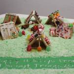 A gingerbread campground created by Girl Scout Troop 20302 is seen on display at the Kenai Visitors and Cultural Center on Dec. 8, 2020. (Photo by Brian Mazurek/Peninsula Clarion)