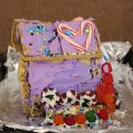 A gingerbread house created by Eliza Anders, age 10, is seen on display at the Kenai Visitors and Cultural Center on Dec. 8, 2020. (Photo by Brian Mazurek/Peninsula Clarion)