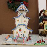 A gingerbread house created by Marissa Moffis, age 12, is seen on display at the Kenai Visitors and Cultural Center on Dec. 8, 2020. (Photo by Brian Mazurek/Peninsula Clarion)