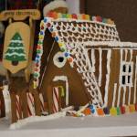 A gingerbread house created by Maci Miller, age 10, is seen on display at the Kenai Visitors and Cultural Center on Dec. 8, 2020. (Photo by Brian Mazurek/Peninsula Clarion)