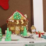 A gingerbread house created by Alissa Boettcher, Ava Lloyd and Elaina Lloyd, ages 13, 11 and 9, is seen on display at the Kenai Visitors and Cultural Center on Dec. 8, 2020. (Photo by Brian Mazurek/Peninsula Clarion)