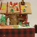 A gingerbread house created by Anya Lloyd, age 6, is seen on display at the Kenai Visitors and Cultural Center on Dec. 8, 2020. (Photo by Brian Mazurek/Peninsula Clarion)