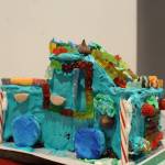 A gingerbread truck created by Kazan Skura, age 3, is seen on display at the Kenai Visitors and Cultural Center on Dec. 8, 2020. (Photo by Brian Mazurek/Peninsula Clarion)