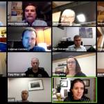 Alaskas Chief Medical Officer Dr. Anne Zink (bottom row, right) briefs the Kenai City Council during a work session on Wednesday, Dec. 9. (Screenshot)