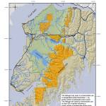 Map showing areas of the refuge open and closed to snowmachine use. (Courtesy of the Kenai National Wildlife Refuge)