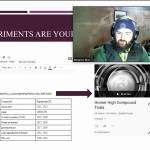 Image courtesy Vicki Lowe 
Ben Blue, a graduate of Homer High School and a doctoral student at University of Washington, shows Homer High biology students the results of a research project they helped him with during their second quarter.