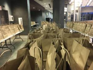 The Juneau School District prepares hundreds of meals each weekday to feed children in Juneau as seen here at Thunder Mountain High School on Dec. 21.