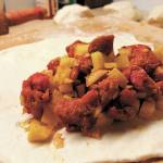 Photo by Megan Pacer/Homer News
Pasty filling of beef, potatoes, onions, carrots and rutabaga wait to be baked on Christmas Day in Crystal Falls, Michigan.