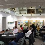 Kenai City Mayor Brian Gabriel speaks to members of the Kenai Chamber of Commerce during a luncheon at the Kenai Visitor and Cultural Center on Jan. 20, 2021. (Photo by Brian Mazurek/Peninsula Clarion)