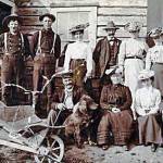 White men and women in Kenai tended to congregate with people like themselves. This typical outing, in Kasilof, includes (far left, back row) Hans P. Nielsen, superintendent of the Agricultural Experiment Station. (Photo from the Alaska Digital Archives)