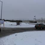 Kenai Peninsula residents arrive at the Soldotna Prep School to receive their COVID-19 vaccine in Soldotna, Alaska on Jan. 23, 2021. (Photo by Brian Mazurek/Peninsula Clarion)