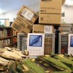 Backpacks and materials that will be distributed at the upcoming Project Homeless Connect Even are seen here at Love, INC. in Soldotna, Alaska on Jan. 22, 2021. (Photo by Brian Mazurek/Peninsula Clarion)