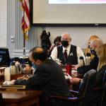 The Senate Finance Committee, seen here with chair Sen. Bert Stedman, R-Sitka, leading a meeting on Jan. 27, discussed Monday Gov. Mike Dunleavys propsoal for a $1.4 billion supplemental budget. Most of that money would go to paying out a supplemental Permanent Fund Dividend. (Peter Segall / Juneau Empire)