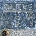 Part of the grave marker for Cleveland L. Magill. (Photo courtesy Clark Fair)