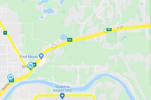 Mile 93 of the Sterling Highway (511.Alaska.gov)