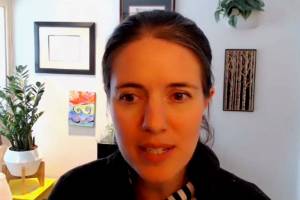 Alaskas Chief Medical Officer Dr. Anne Zink address members of the media during a remote press conference on Monday, March 1 in Alaska. (Screenshot)