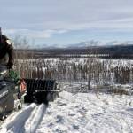 Kenai National Wildlife Refuge staff groom Marsh Lake Trail for snowshoeing and cross-country skiing. (Photo provided by USFWS)