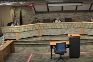 The Kenai City Council meets on Wednesday, Feb. 18 in Kenai, Alaska. (Screenshot)