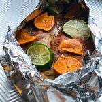 Victoria Petersen / Peninsula Clarion 
Fresh citrus and pantry staples like taco seasoning and granulated garlic make for an easy and delicious baked salmon thats ready to be enjoyed inside a taco.