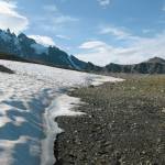 Melting ice patch in Lake Clark National Park and Preserve. (Photo provided by National Park Service)