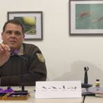Matt Conner (left) and Amber Kraxberger-Linson demonstrate how to tie flies during a remote workshop on Friday, March 26, 2021, in Alaska. (Screenshot)