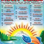 This is the lineup for the Levitt AMP Soldotna Music Series, provided by the Soldotna Chamber of Commerce on April 5, 2021. (Photo via the Soldna Chamber of Commerce)