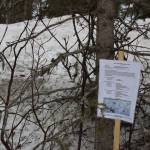 A sign indicates the future site of the Kenai Peninsula Peace Crane Garden Trails on Marydale Avenue on Wednesday, April 14, 2021 in Soldotna, Alaska. (Ashlyn OHara/Peninsula Clarion)