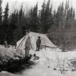 -This 1923 Alaska Road Commission photo shows mail-route shelter tent #2, located near the northwest flank of Hideout Hill.