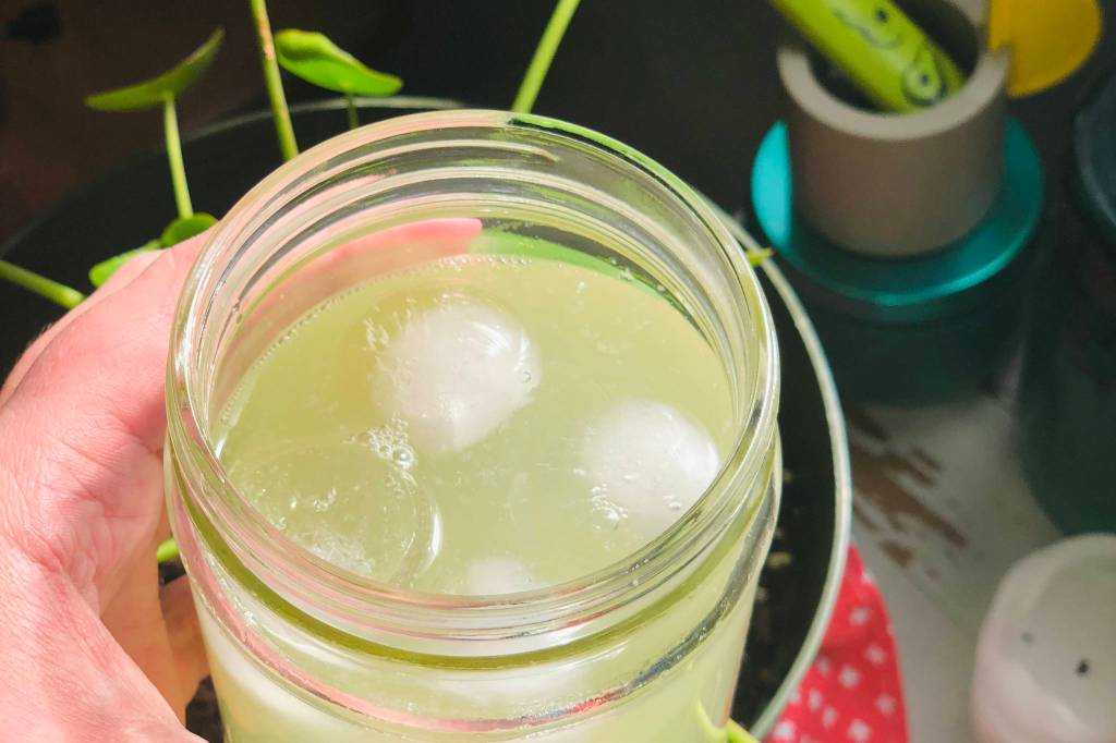 A glass of refreshing lemonade officially welcomes the summer season, photographed on Tuesday, April 27, 2021, in Anchorage, Alaska. (Photo by Victoria Petersen/Peninsula Clarion)