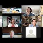 The Soldotna City Council participates in a remote meeting on Wednesday, April 28, 2021 in Soldotna, Alaska. (Screenshot)