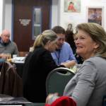U.S. Sen. Lisa Murkowski attends a joint Soldotna and Kenai Chamber of Commerce Luncheon on Wednesday, May 5, 2021 in Kenai, Alaska. (Ashlyn OHara/Peninsula Clarion)