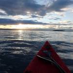 Looking east towards the sun rising over Caribou Island. (Photo provided by refuge)