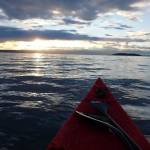 Looking east towards the sun rising over Caribou Island. (Photo provided by refuge)