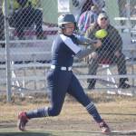 Soldotnas Brook Fischer collects a hit against Kenai Central on Thursday, May 13, 2021, in Kenai, Alaska. (Photo by Jeff Helminiak/Peninsula Clarion)