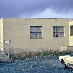 Dr. Elmer Gaede, seen here leaning against the Soldotna medical clinic in the mid-1960s, joined the central peninsula medical establishment in July 1961. (Photo courtesy of the Gaede family)