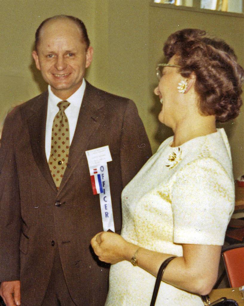 Dr. Paul Isaak shares a laugh with his wife Amy in about 1970. (Photo courtesy of the Isaak family)