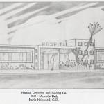 Document courtesy of the Isaak family
This 1963 drawing, based on ideas put forth by Dr. Paul Isaak, provides an early architectural concept for a proposed hospital on the central Kenai Peninsula.