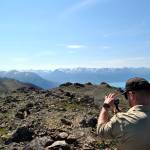 Ranger Nick Longobardi recording GoPro footage for Facebook content to bring sights from the refuge into your homes. (Photo by MJ Hendren/USFWS)