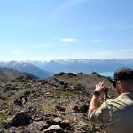 Ranger Nick Longobardi recording GoPro footage for Facebook content to bring sights from the refuge into your homes. (Photo by MJ Hendren/USFWS)