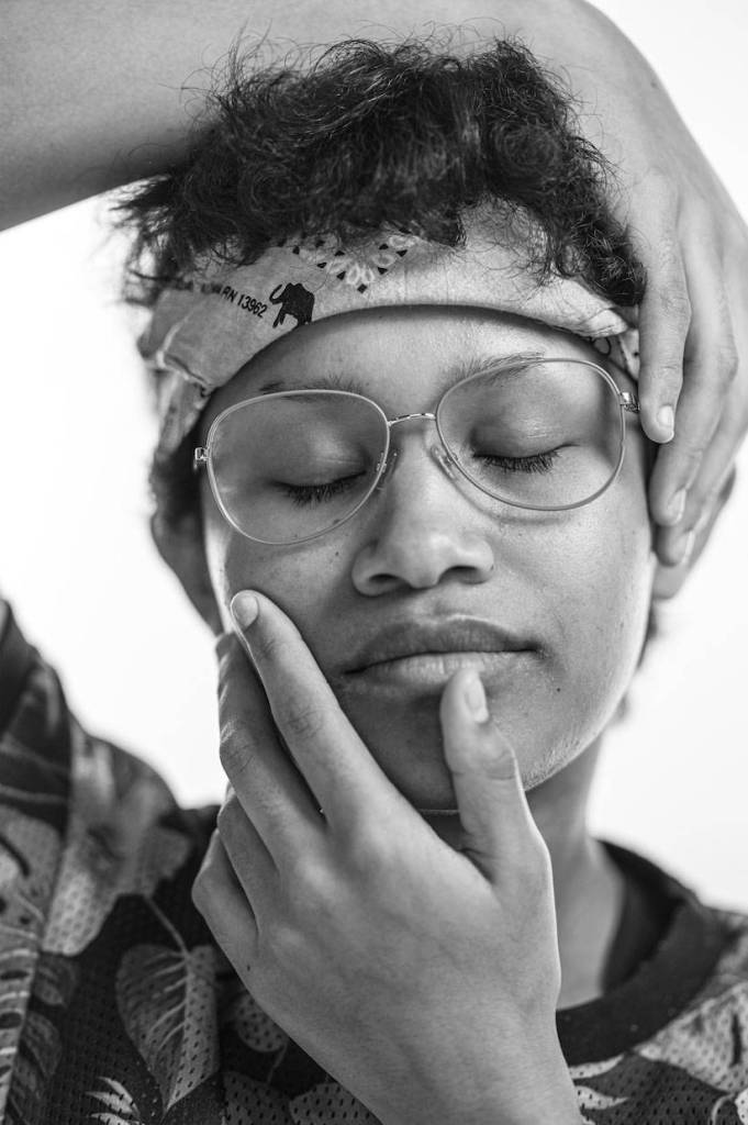 Photo by OHara Shipe
Markus Vinson poses for a portrait after organizing a Black Lives Matter protest in Anchorage, Alaska, in the summer of 2020.