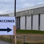The Soldotna Professional Pharmacy and Kenai Peninsula Borough Office of Emergency Management offered the Pfizer-BioNTech, Moderna and Johnson & Johnson/Janssen vaccines at the walk-in clinic at Soldotna Prep School on Friday, May 14, 2021. (Camille Botello / Peninsula Clarion)