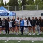 The Soldotna High School girls varsity soccer team wins second place at the state championship game in Anchorage, Alaska on Saturday, May 29, 2021. (Camille Botello / Peninsula Clarion)
