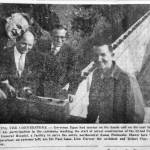 Cheechako News photo
Alaska Gov. William A. Egan (far left) helps to lay the cornerstone for the new hospital in a September 1966 ceremony. Also pictured (L-R) are Dr. Paul Isaak, architect Linn Forrest and general contractor Robert Clay.
