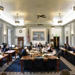 Members of a bicameral conference committee of lawmakers, seen here at their first meeting on Wednesday, May 26, 2021, will meet again Wednesday, June 2. (Peter Segall / Juneau Empire)