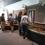 Visitors interact with the Alaska SeaLife Centers Rocky Coast Discovery Pool on May 28, 2021 in Seward, Alaska. (Photo courtesy Alaska SeaLife Center)