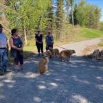 People participate in the Kenai National Wildlife Refuges BARK ranger program on June 5, 2021 for National Trails Day in Soldotna, Alaska. (Photo provided by Michelle Ostrowski)