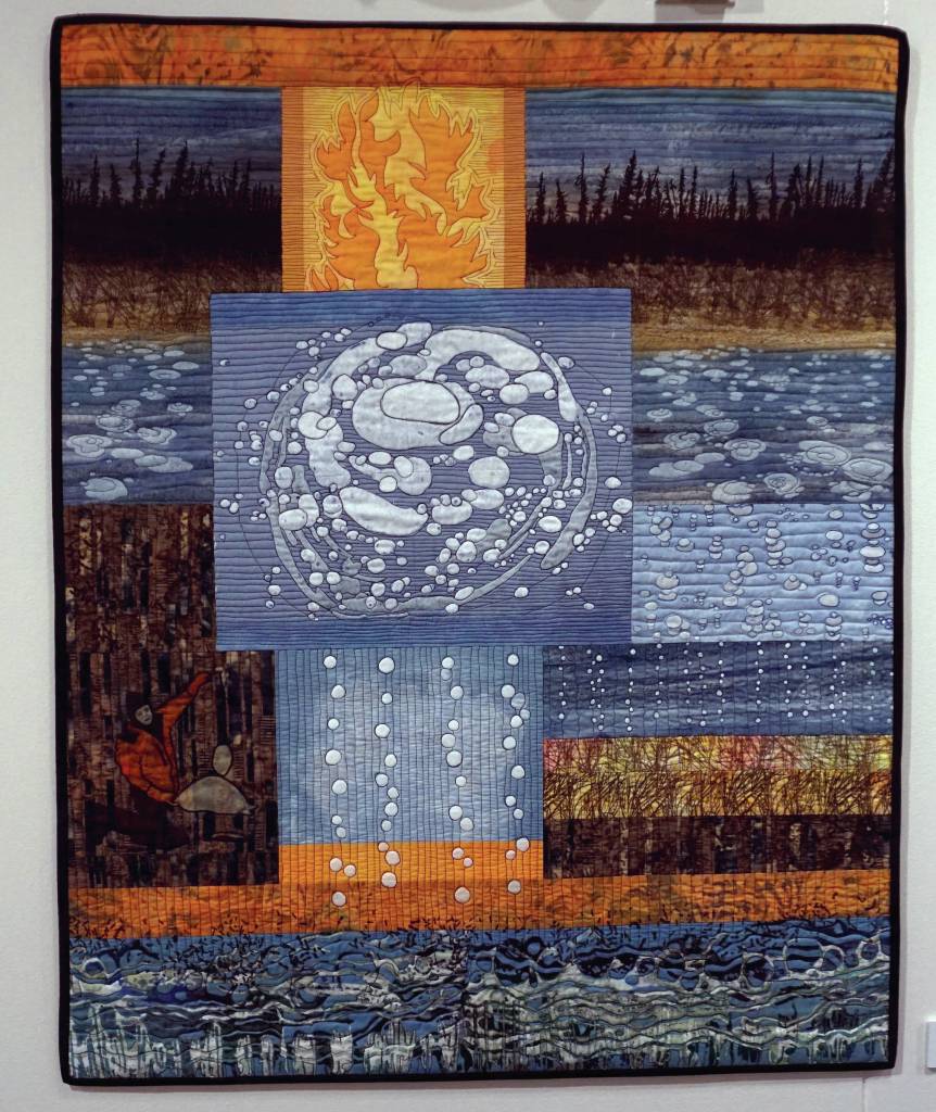 Deceptive Beauty, by Ree Nancarrow, is part of Microbial Worlds, an exhibit showing at the Pratt Museum & Park through the summer of 2021. (Photo by Michael Armstrong/Homer News)