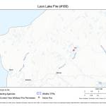 A map shows the location of the Loon Lake Fire. (Photo from AK Fire Info).